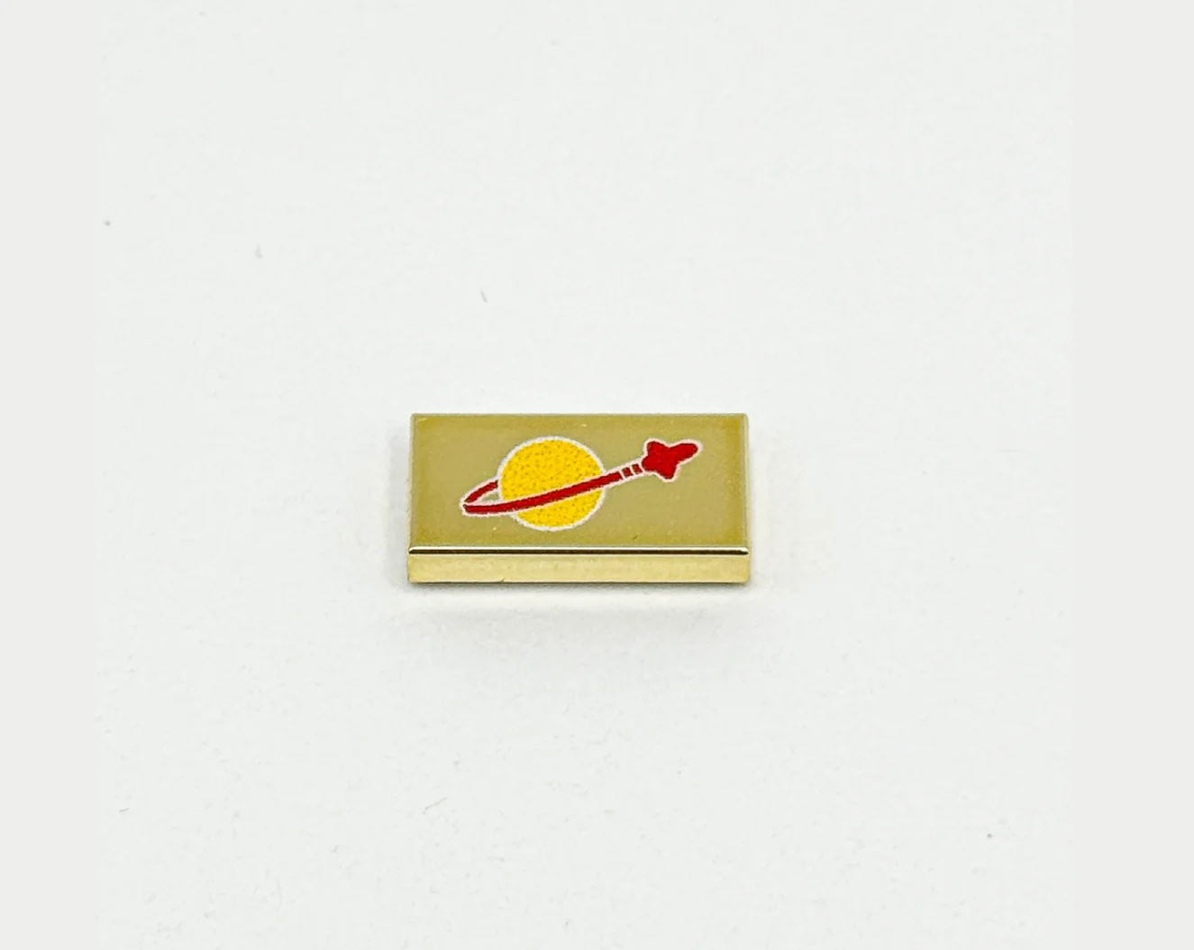 Tile 1x2 CLASSIC SPACE logo Printed