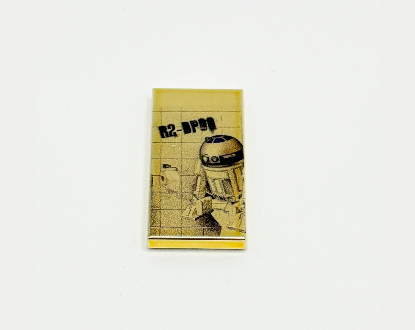 Tile 2x4 R2-DPOO Printed